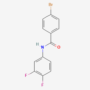 molecular formula C13H8BrF2NO B11174855 4-bromo-N-(3,4-difluorophenyl)benzamide CAS No. 330467-91-9