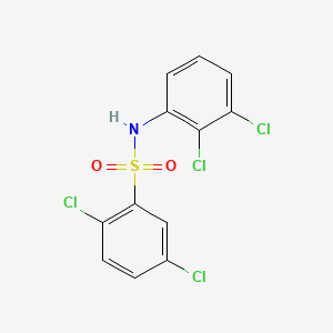 molecular formula C12H7Cl4NO2S B11174876 2,5-dichloro-N-(2,3-dichlorophenyl)benzenesulfonamide 