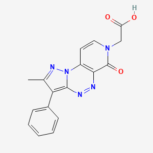 (2-methyl-6-oxo-3-phenylpyrazolo[5,1-c]pyrido[4,3-e][1,2,4]triazin-7(6H)-yl)acetic acid