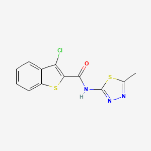 3-chloro-N-(5-methyl-1,3,4-thiadiazol-2-yl)-1-benzothiophene-2-carboxamide