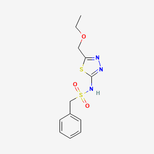 N-[5-(ethoxymethyl)-1,3,4-thiadiazol-2-yl]-1-phenylmethanesulfonamide