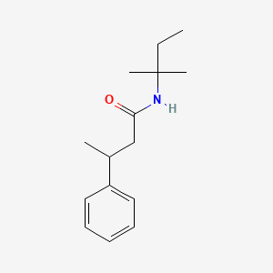 molecular formula C15H23NO B11174923 N-(2-methylbutan-2-yl)-3-phenylbutanamide 