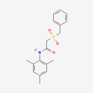 molecular formula C18H21NO3S B11174933 2-(benzylsulfonyl)-N-(2,4,6-trimethylphenyl)acetamide 