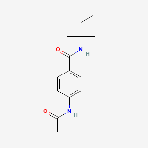 molecular formula C14H20N2O2 B11174944 4-acetamido-N-(2-methylbutan-2-yl)benzamide 