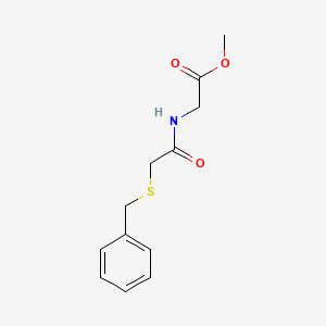 molecular formula C12H15NO3S B11175003 methyl N-[(benzylsulfanyl)acetyl]glycinate 