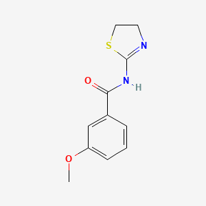 molecular formula C11H12N2O2S B11175010 N-(4,5-dihydro-1,3-thiazol-2-yl)-3-methoxybenzamide 