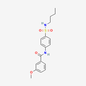 N-[4-(butylsulfamoyl)phenyl]-3-methoxybenzamide