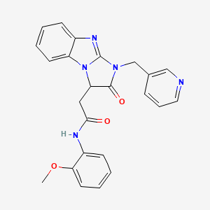 N-(2-methoxyphenyl)-2-[2-oxo-1-(pyridin-3-ylmethyl)-2,3-dihydro-1H-imidazo[1,2-a]benzimidazol-3-yl]acetamide