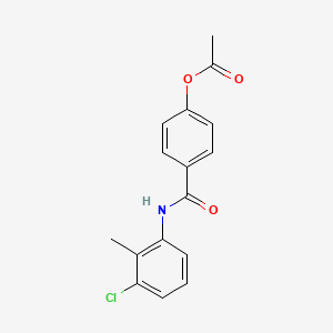 4-[(3-Chloro-2-methylphenyl)carbamoyl]phenyl acetate