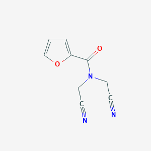 N,N-bis(cyanomethyl)furan-2-carboxamide