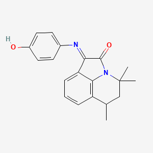 (1E)-1-[(4-hydroxyphenyl)imino]-4,4,6-trimethyl-5,6-dihydro-4H-pyrrolo[3,2,1-ij]quinolin-2(1H)-one