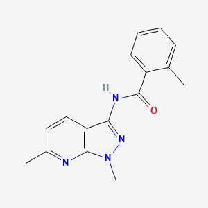 N-(1,6-dimethyl-1H-pyrazolo[3,4-b]pyridin-3-yl)-2-methylbenzamide