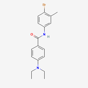 molecular formula C18H21BrN2O B11175129 N-(4-bromo-3-methylphenyl)-4-(diethylamino)benzamide 