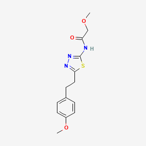 2-methoxy-N-{5-[2-(4-methoxyphenyl)ethyl]-1,3,4-thiadiazol-2-yl}acetamide