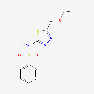 N-[5-(ethoxymethyl)-1,3,4-thiadiazol-2-yl]benzenesulfonamide