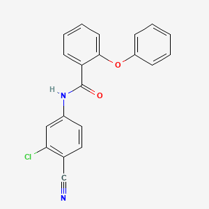 molecular formula C20H13ClN2O2 B11175158 N-(3-chloro-4-cyanophenyl)-2-phenoxybenzamide 