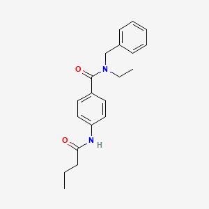 molecular formula C20H24N2O2 B11175185 N-benzyl-4-(butanoylamino)-N-ethylbenzamide 