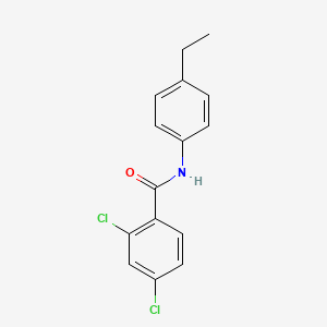 molecular formula C15H13Cl2NO B11175225 2,4-dichloro-N-(4-ethylphenyl)benzamide 