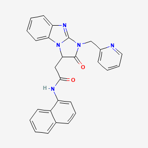 N-(naphthalen-1-yl)-2-[2-oxo-1-(pyridin-2-ylmethyl)-2,3-dihydro-1H-imidazo[1,2-a]benzimidazol-3-yl]acetamide