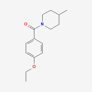 molecular formula C15H21NO2 B11175268 1-(4-Ethoxybenzoyl)-4-methylpiperidine 