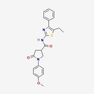 N-(5-ethyl-4-phenyl-1,3-thiazol-2-yl)-1-(4-methoxyphenyl)-5-oxopyrrolidine-3-carboxamide