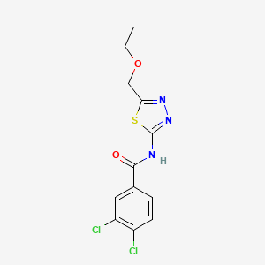 3,4-dichloro-N-[5-(ethoxymethyl)-1,3,4-thiadiazol-2-yl]benzamide