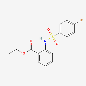 Ethyl 2-{[(4-bromophenyl)sulfonyl]amino}benzoate