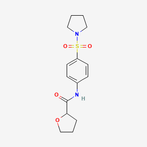 N-[4-(pyrrolidine-1-sulfonyl)phenyl]oxolane-2-carboxamide