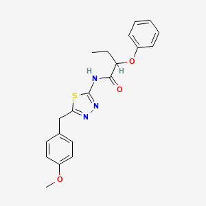 N-[5-(4-methoxybenzyl)-1,3,4-thiadiazol-2-yl]-2-phenoxybutanamide