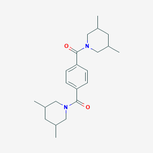 1-[4-(3,5-Dimethylpiperidine-1-carbonyl)benzoyl]-3,5-dimethylpiperidine