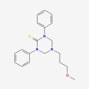 5-(3-Methoxypropyl)-1,3-diphenyl-1,3,5-triazinane-2-thione