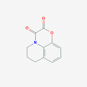 molecular formula C11H9NO3 B11175440 6,7-dihydro-5H-[1,4]oxazino[2,3,4-ij]quinoline-2,3-dione 