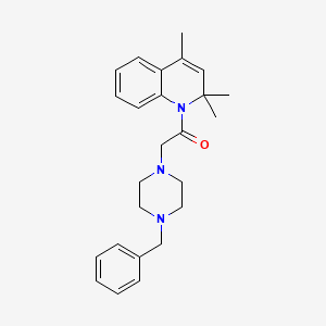 2-(4-benzylpiperazin-1-yl)-1-(2,2,4-trimethylquinolin-1(2H)-yl)ethanone