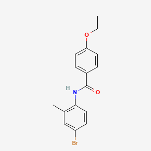 molecular formula C16H16BrNO2 B11175450 N-(4-bromo-2-methylphenyl)-4-ethoxybenzamide 