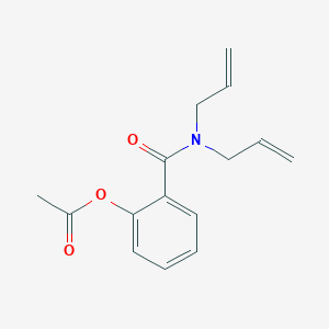 2-(Diprop-2-en-1-ylcarbamoyl)phenyl acetate