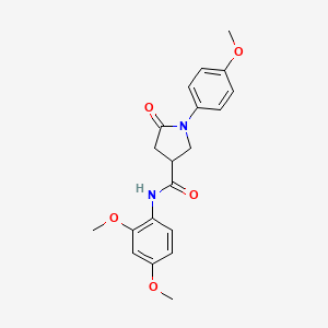 N-(2,4-dimethoxyphenyl)-1-(4-methoxyphenyl)-5-oxopyrrolidine-3-carboxamide