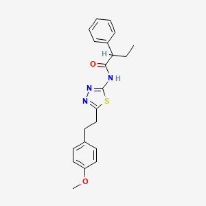 N-{5-[2-(4-methoxyphenyl)ethyl]-1,3,4-thiadiazol-2-yl}-2-phenylbutanamide