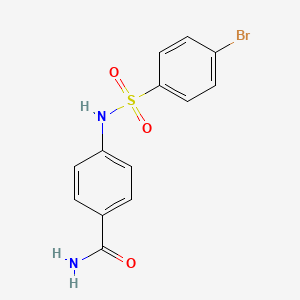 4-{[(4-Bromophenyl)sulfonyl]amino}benzamide