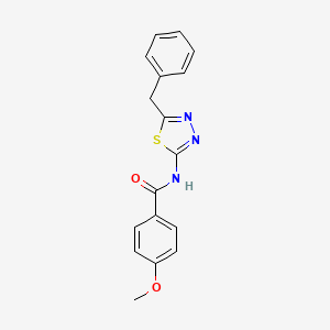 N-(5-benzyl-1,3,4-thiadiazol-2-yl)-4-methoxybenzamide