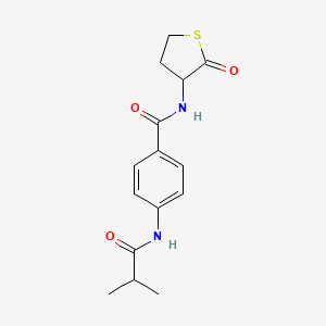 4-Isobutyrylamino-N-(2-oxo-tetrahydro-thiophen-3-yl)-benzamide