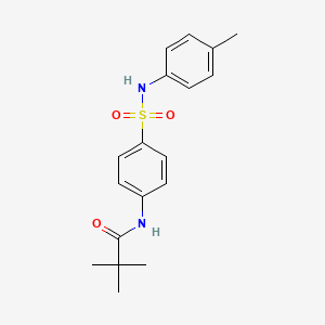 2,2-dimethyl-N-{4-[(4-methylphenyl)sulfamoyl]phenyl}propanamide