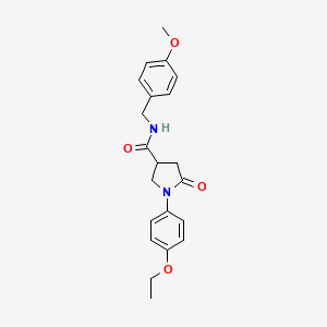 1-(4-ethoxyphenyl)-N-(4-methoxybenzyl)-5-oxopyrrolidine-3-carboxamide