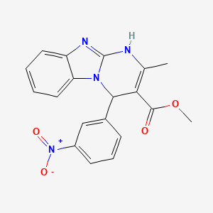 Methyl 2-methyl-4-(3-nitrophenyl)-1,4-dihydropyrimido[1,2-a]benzimidazole-3-carboxylate