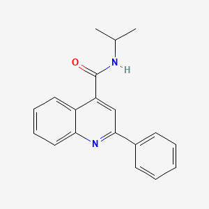 2-phenyl-N-(propan-2-yl)quinoline-4-carboxamide