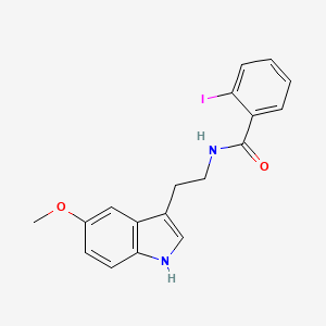 2-iodo-N-[2-(5-methoxy-1H-indol-3-yl)ethyl]benzamide