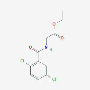 molecular formula C11H11Cl2NO3 B11175680 ethyl N-[(2,5-dichlorophenyl)carbonyl]glycinate 