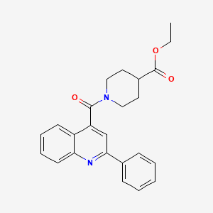 Ethyl 1-(2-phenylquinoline-4-carbonyl)piperidine-4-carboxylate