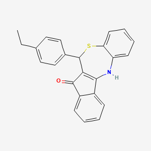 6-(4-Ethylphenyl)-6H-indeno[2,1-C][1,5]benzothiazepin-7-OL