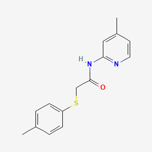 2-[(4-methylphenyl)sulfanyl]-N-(4-methylpyridin-2-yl)acetamide