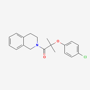 molecular formula C19H20ClNO2 B11175721 2-(4-chlorophenoxy)-1-(3,4-dihydroisoquinolin-2(1H)-yl)-2-methylpropan-1-one 